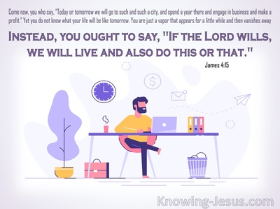 James 4:15 If The Lord Wills (purple)